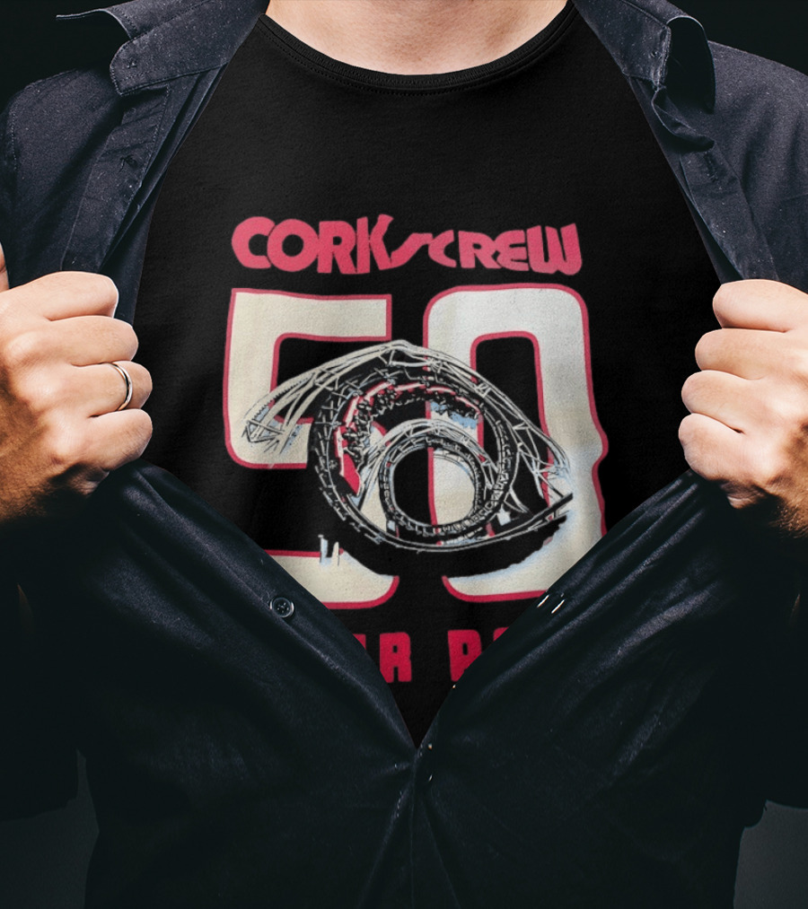Corkscrew 50 Cedar Point Roller Anniversary T-Shirt