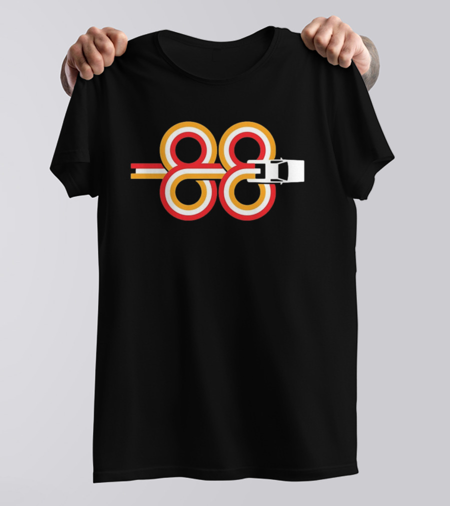 Sports Car Infinity Loop 88 Racing Stripes T-Shirt