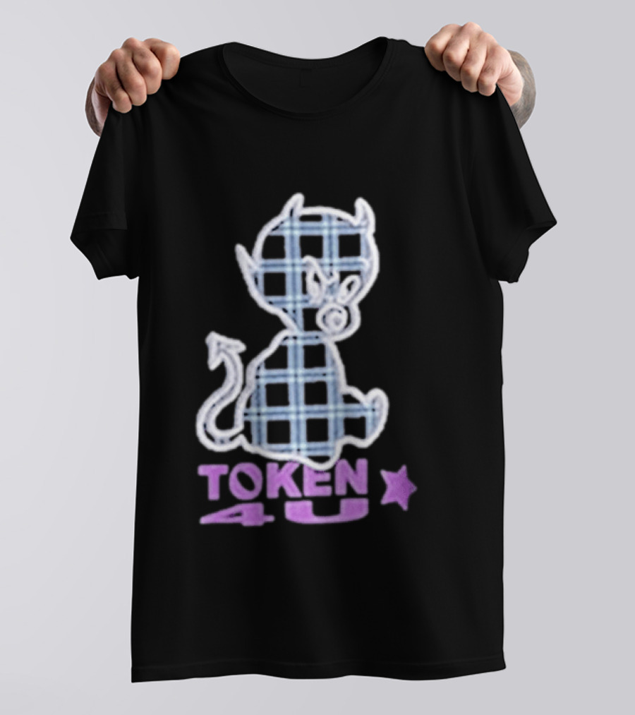 Token NYC Plaid Baby Devil Star T-Shirt