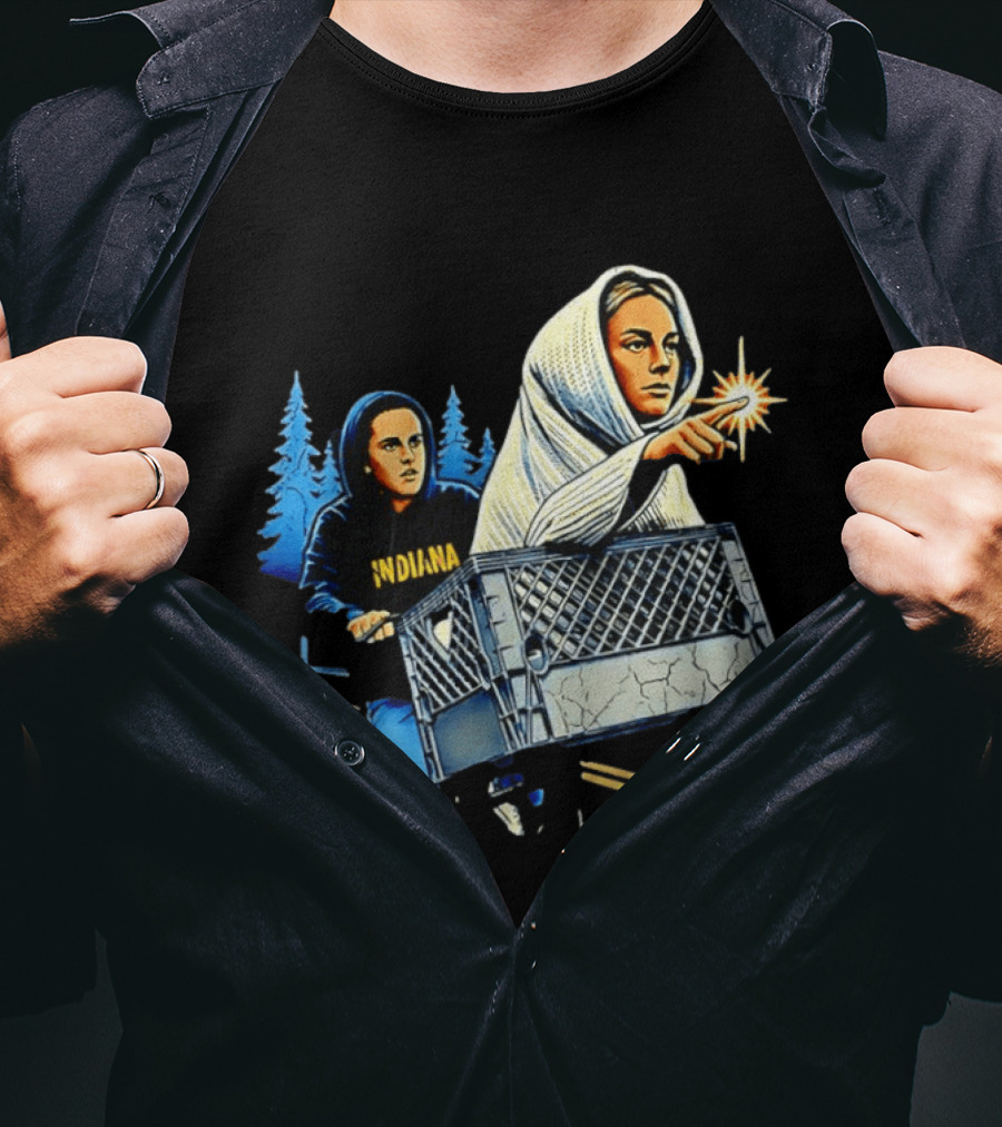 Indiana ET The Extra Terrestrial Bicycle Adventure 80s Movies T-Shirt