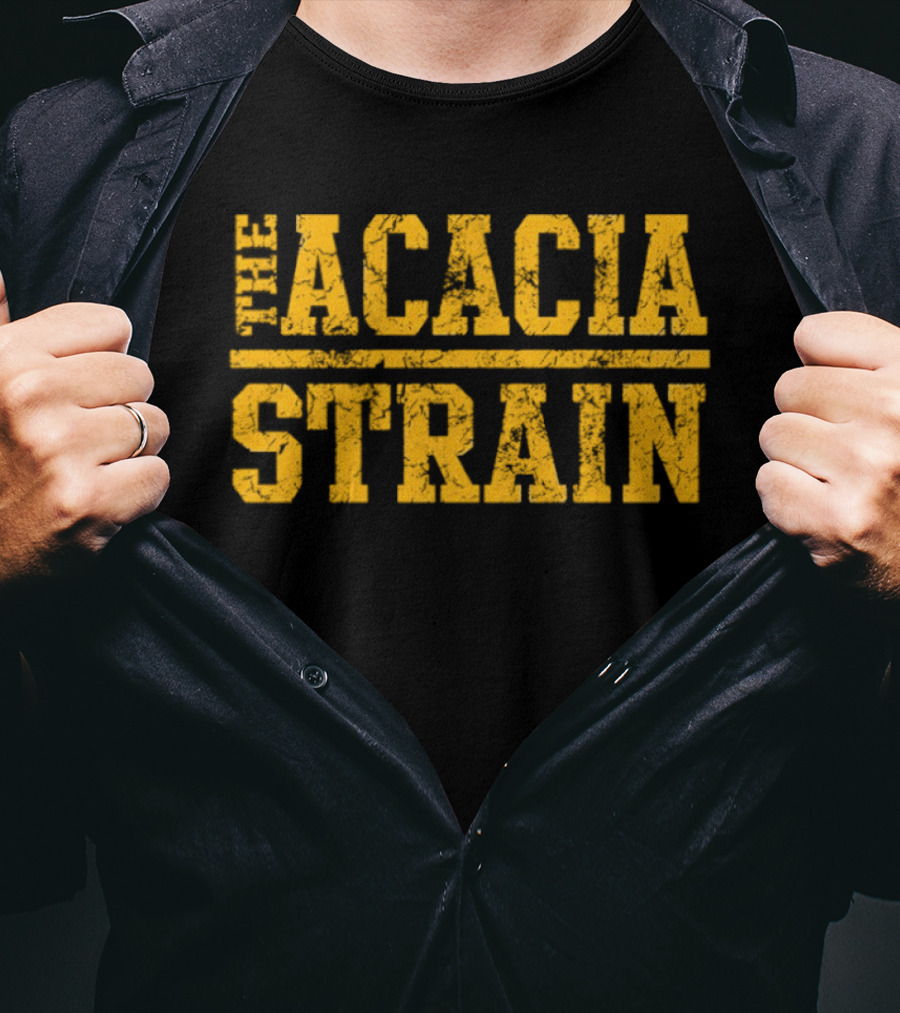 The Acacia Strain Distressed Yellow Grunge T-Shirt