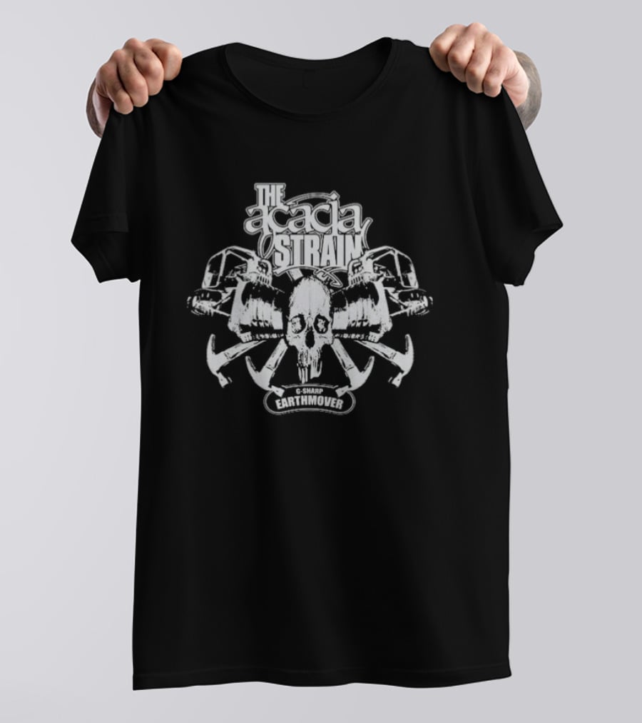 The Acacia Strain Earthmover Skull And Machinery T-Shirt