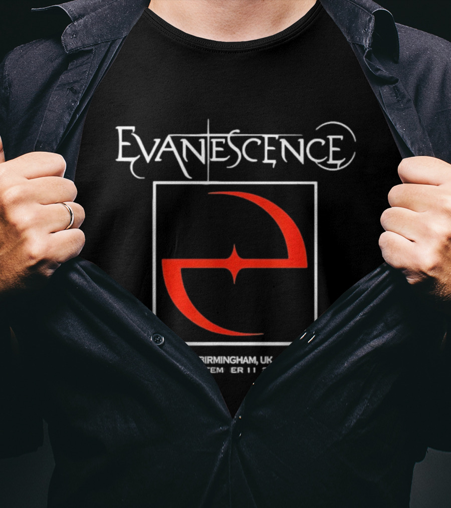 Evanescence Birmingham UK September 11 2026 Red T-Shirt