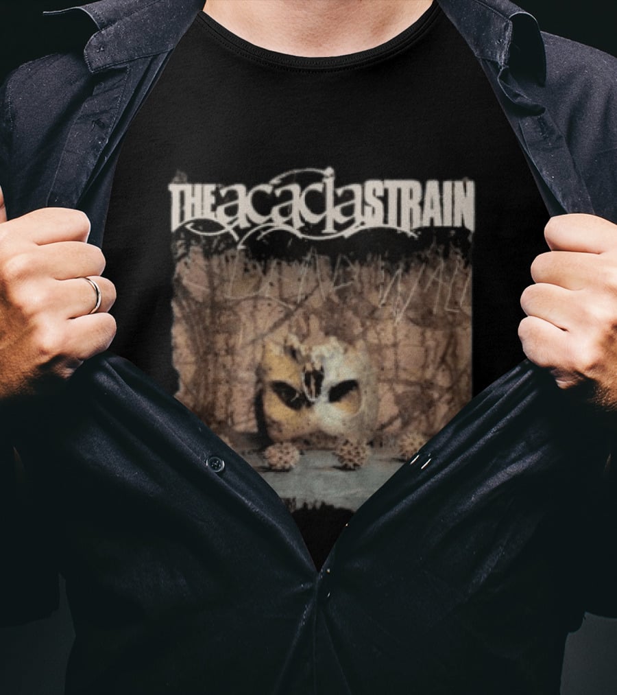 The Acacia Strain The Dead Walk Album Mask Skull Image T-Shirt