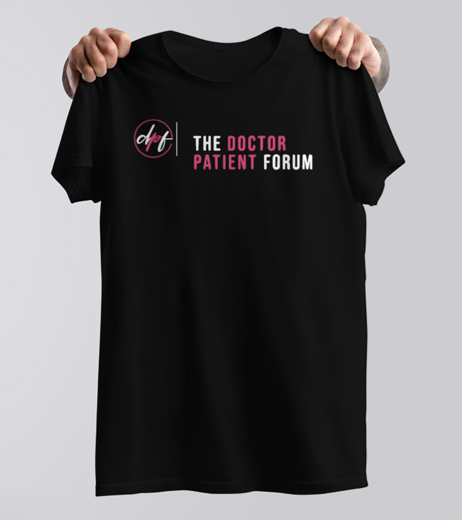 The Doctor Patient Forum DPF Pink And White T-Shirt