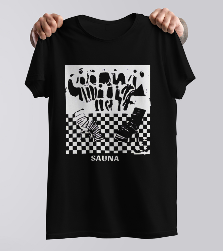 Finding Emily Sauna Angourie Rice Black And White Checkered T-Shirt