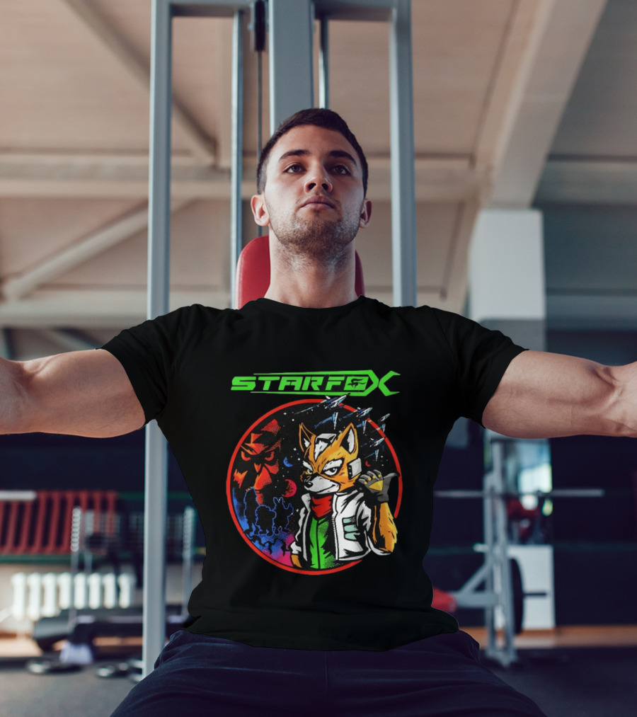 Star Fox Fox McCloud Retro Space Adventure T-Shirt