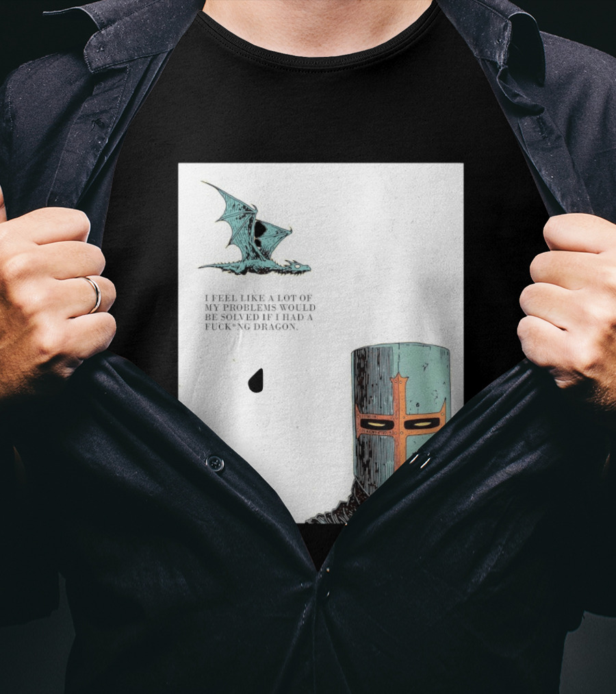 Knight Crusader I Feel Like A Lot Of My Problems Would Be Solved If I Had A Dragon T-Shirt