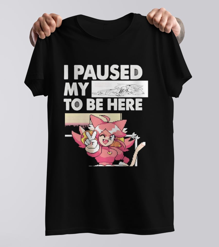 I Paused My Game To Be Here Mad Mew Mew Undertale Anime Girls T-Shirt