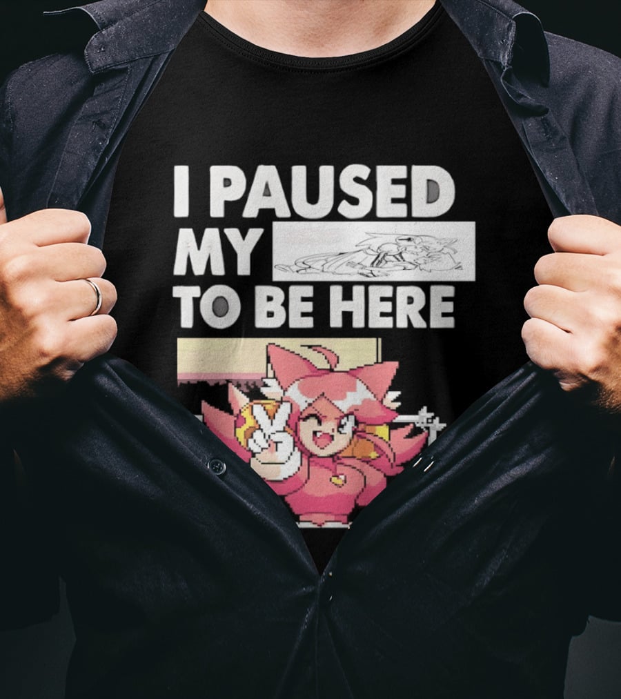 I Paused My Game To Be Here Mad Mew Mew Undertale Anime Girls T-Shirt