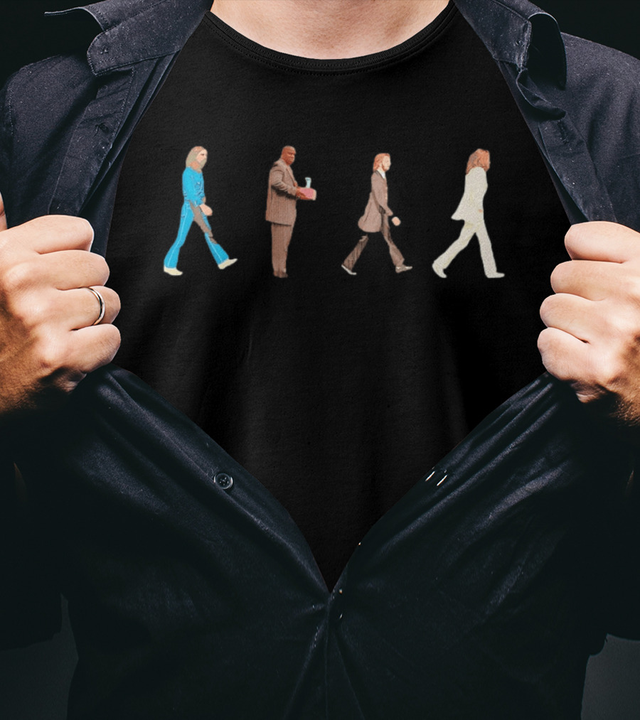 Walking Suit Group In Iconic Formation T-Shirt