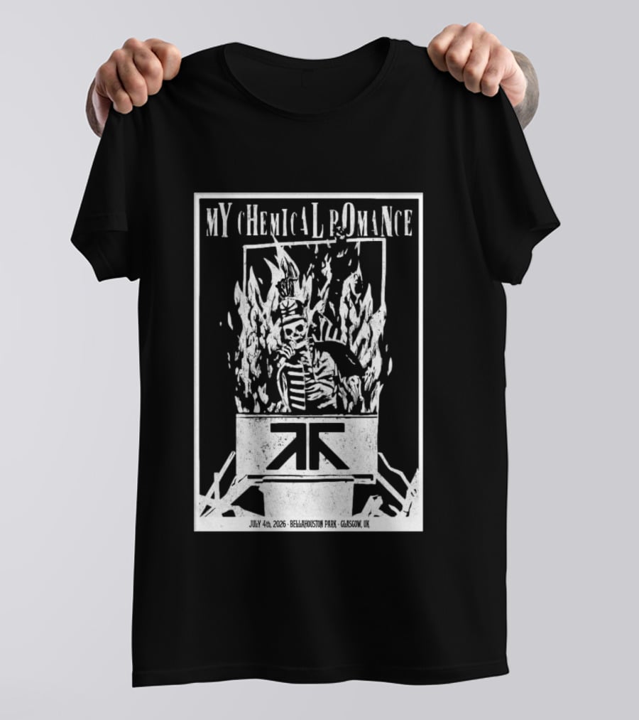 My Chemical Romance July 4 2026 Bellahouston Park Glasgow UK T-Shirt