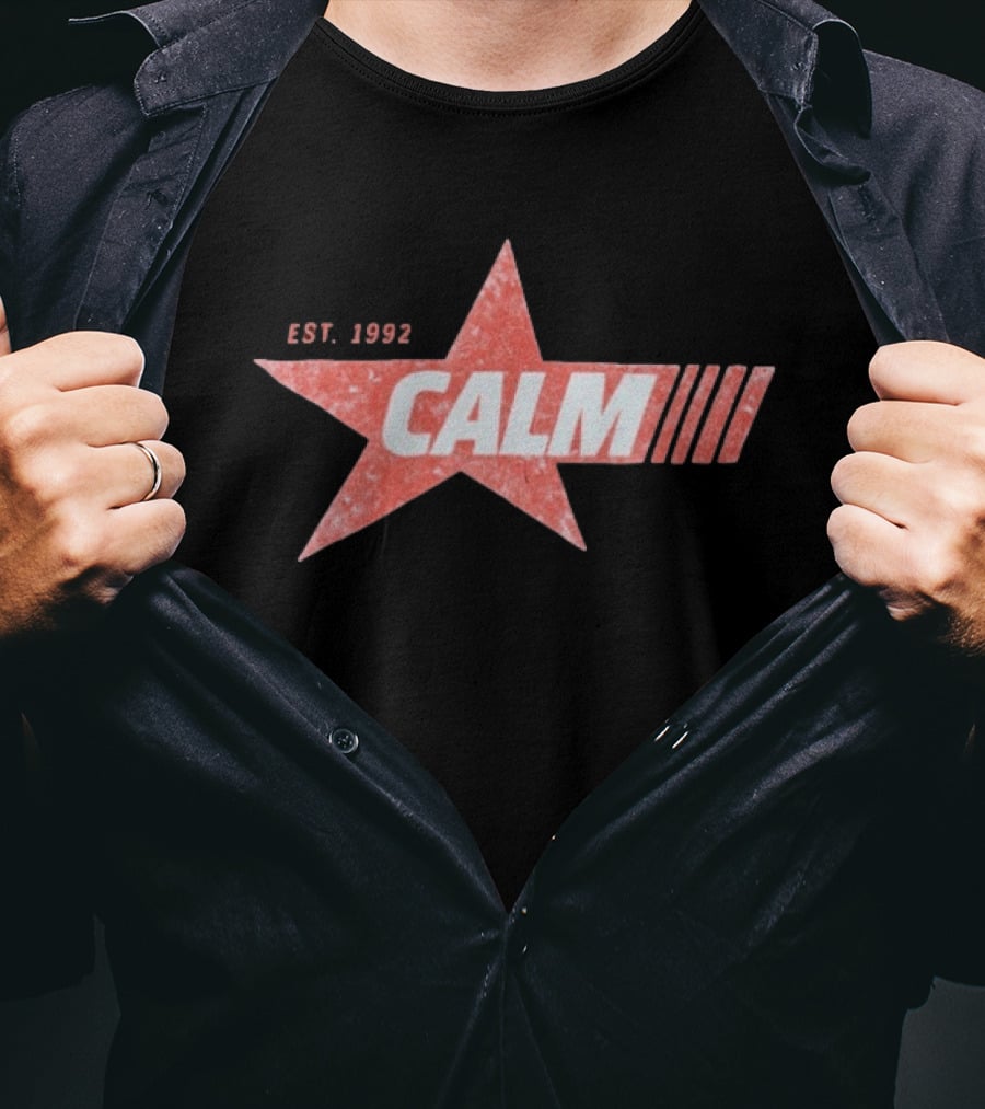 Calm Red Star Est 1992 T-Shirt