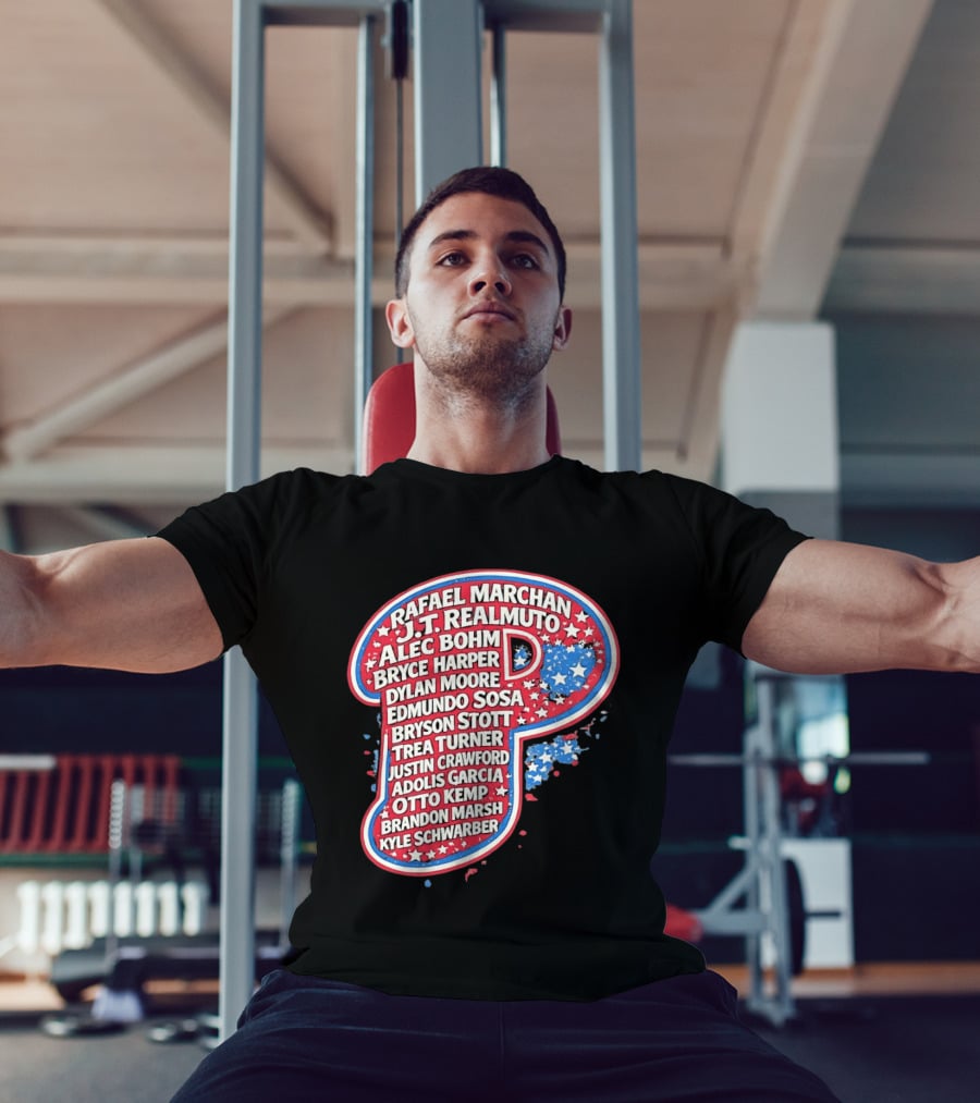 Rafael Marchan JT Realmuto Alec Bohm Bryce Harper Philadelphia Phillies T-Shirt