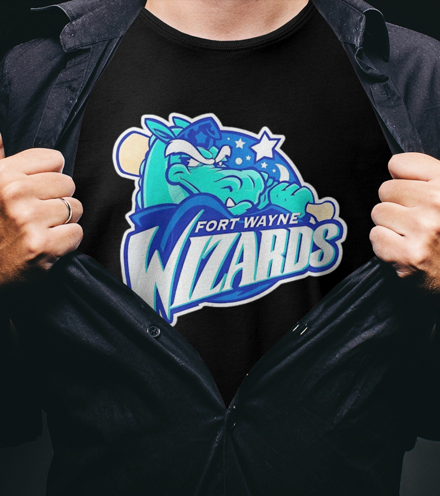 Fort Wayne Wizards Crocodile Logo Minor League Baseball Team T-Shirt