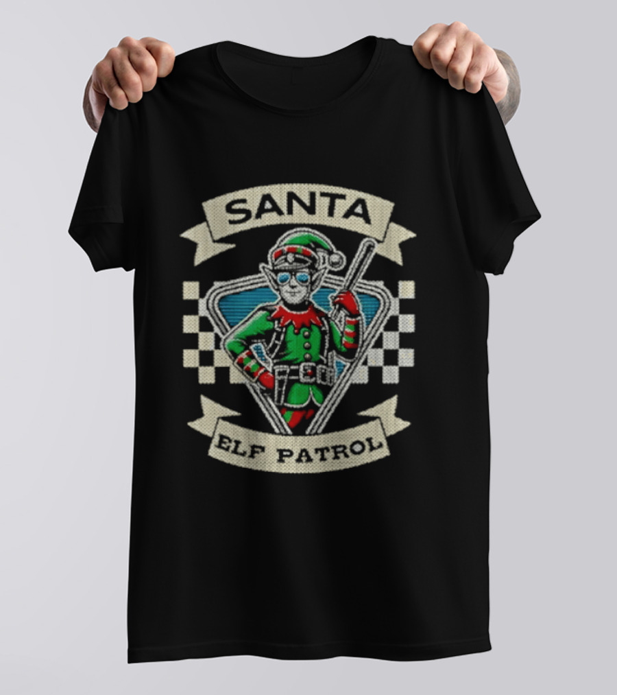 Santa Elf Patrol Festive Fun Christmas Adventure T-Shirt