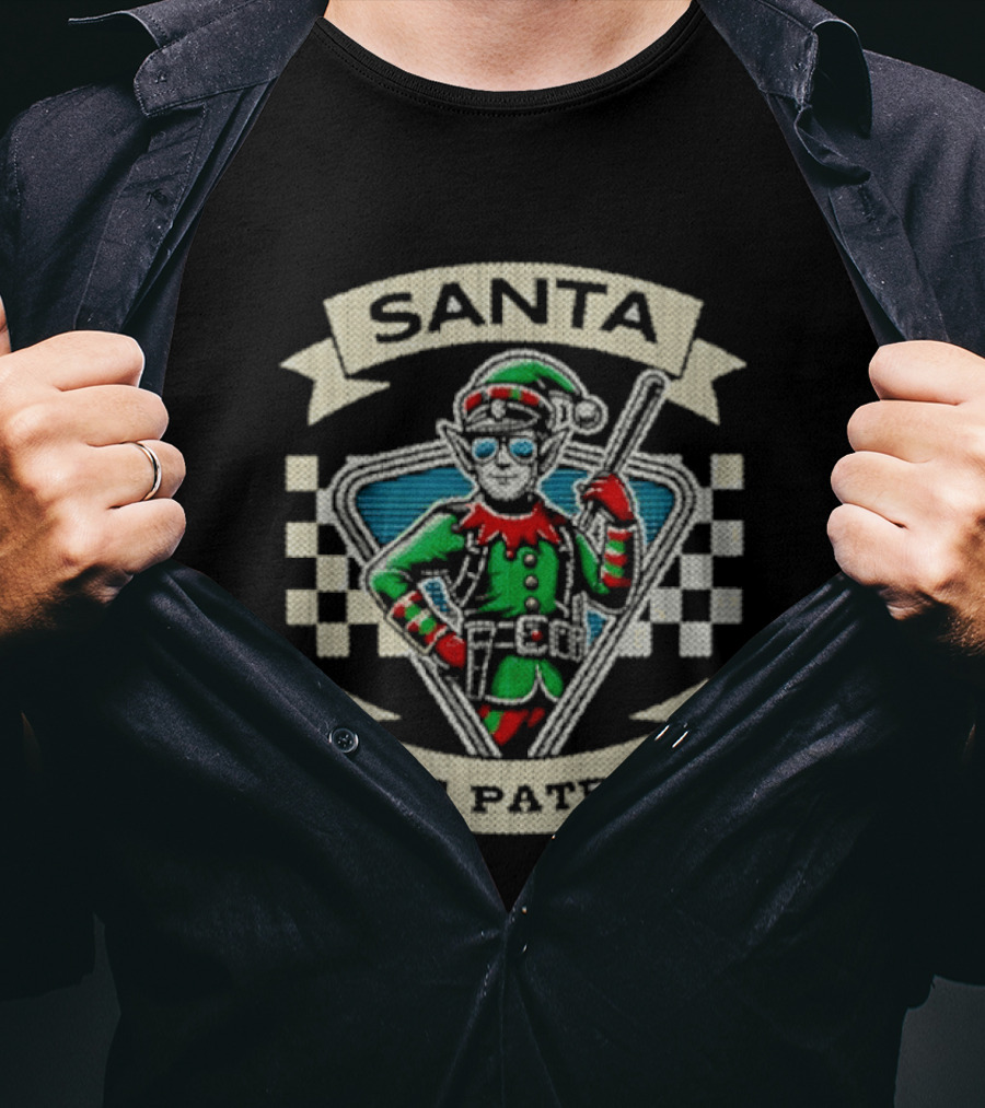 Santa Elf Patrol Festive Fun Christmas Adventure T-Shirt