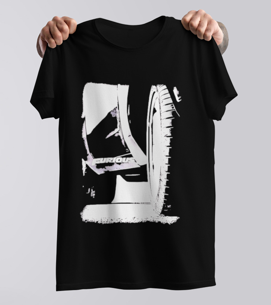 Furious 7 Universal City Studios Film Franchise Automotive Wheel Tire Rim T-Shirt