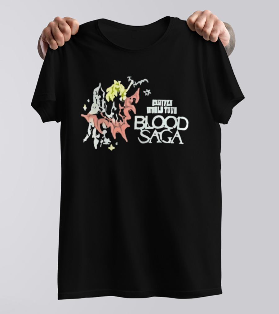 Sunoo Wearing Enhypen Blood Saga World Tour T-Shirt