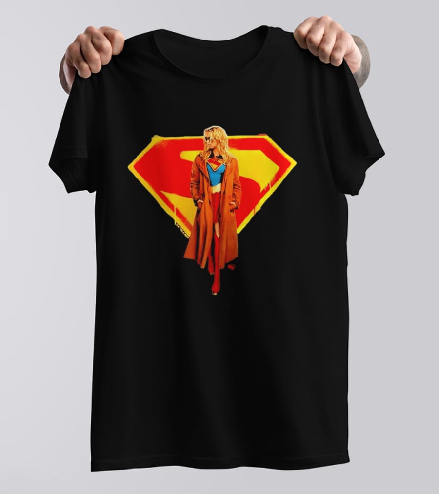 Supergirl 2026 Movie Iconic Superhero Emblem Heroine Coat T-Shirt