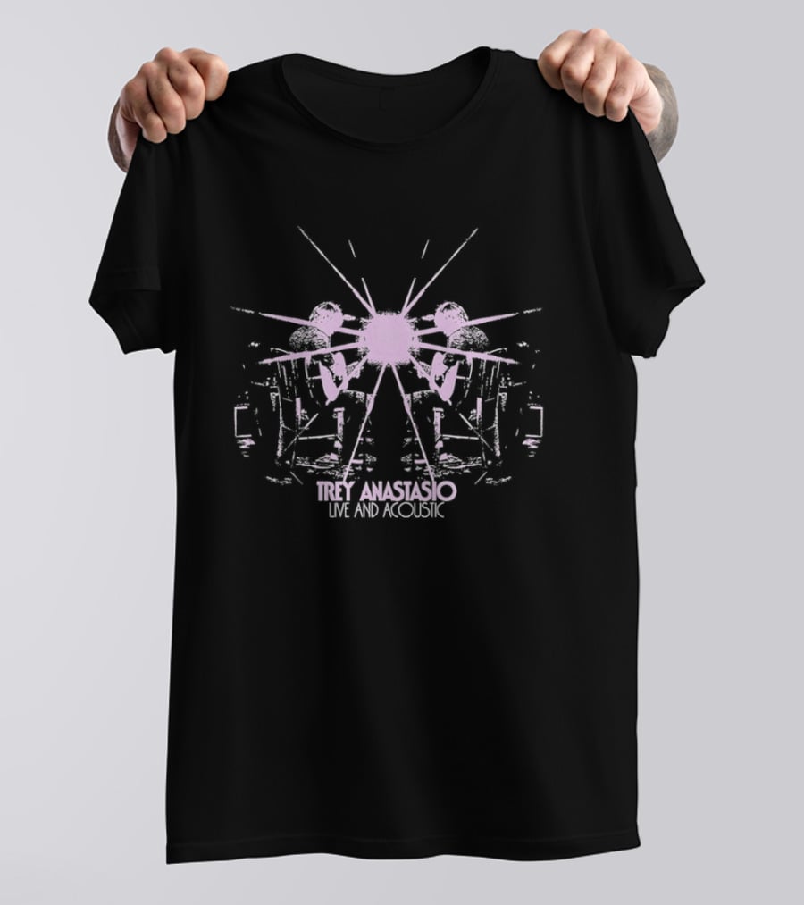 Trey Anastasio Live Acoustic Symmetrical Guitarist Performance T-Shirt