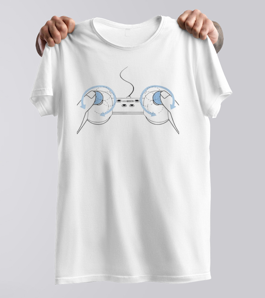 Bitch Control Joystick Rotation Gamer Controller T-Shirt