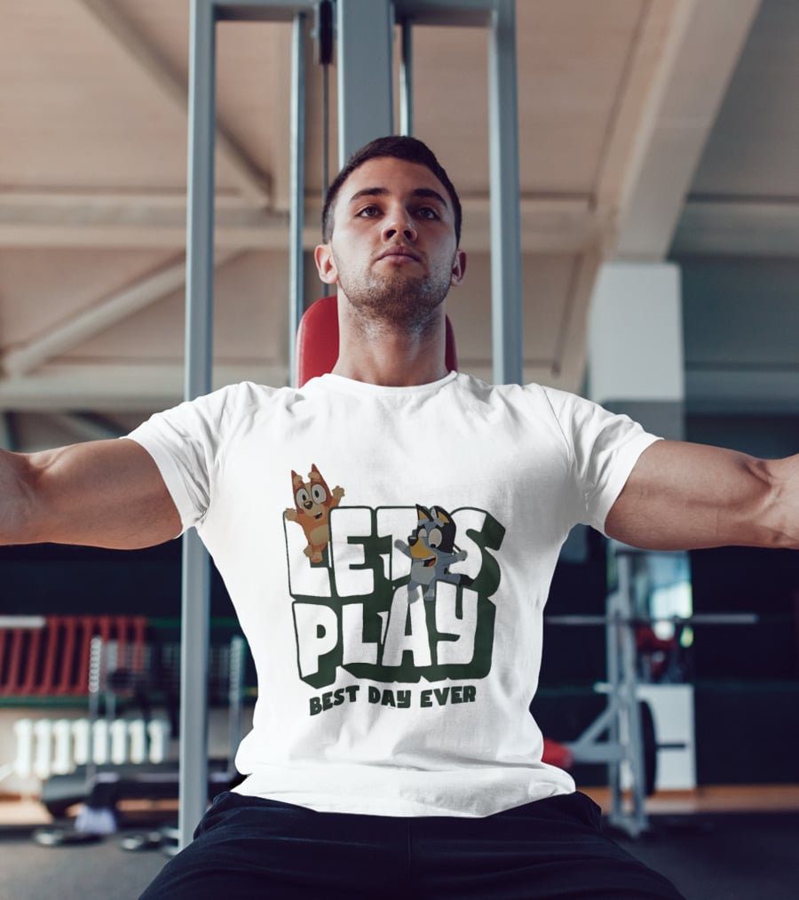 Bluey And Bingo Let's Play Best Day Ever T-Shirt