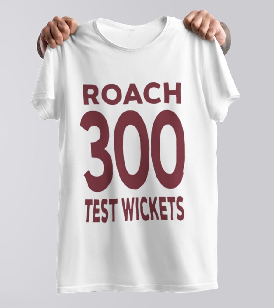 Roach 300 Test Wickets West Indies Cricket Milestone T-Shirt