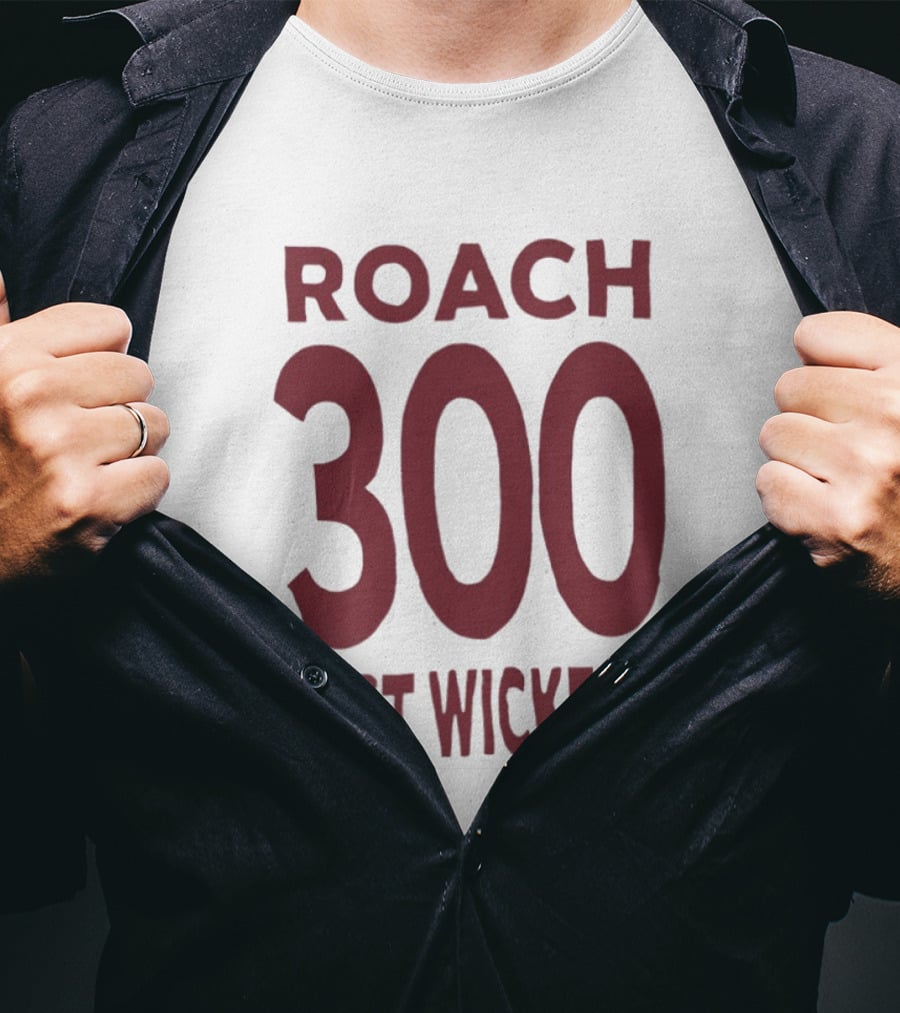 Roach 300 Test Wickets West Indies Cricket Milestone T-Shirt