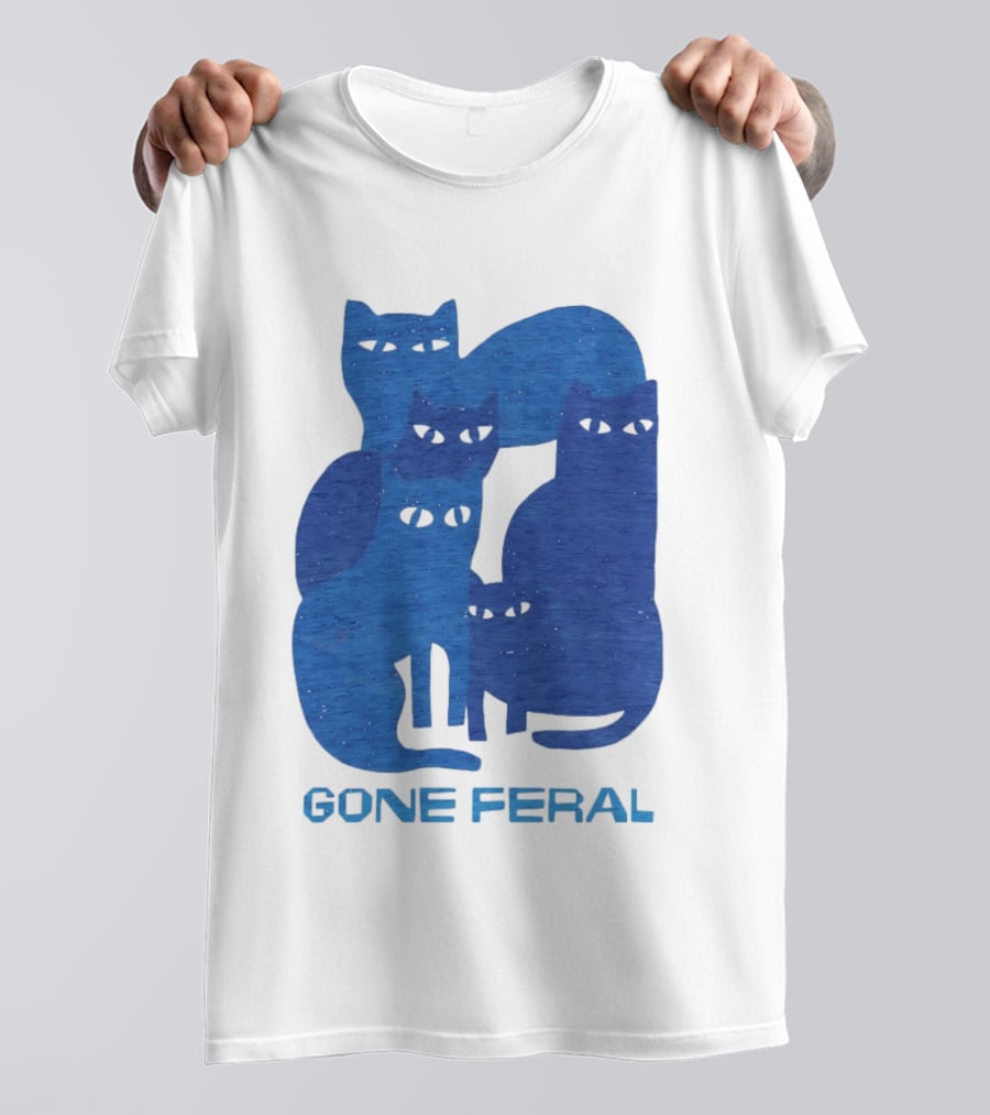 Gone Feral Cats Group T-Shirt