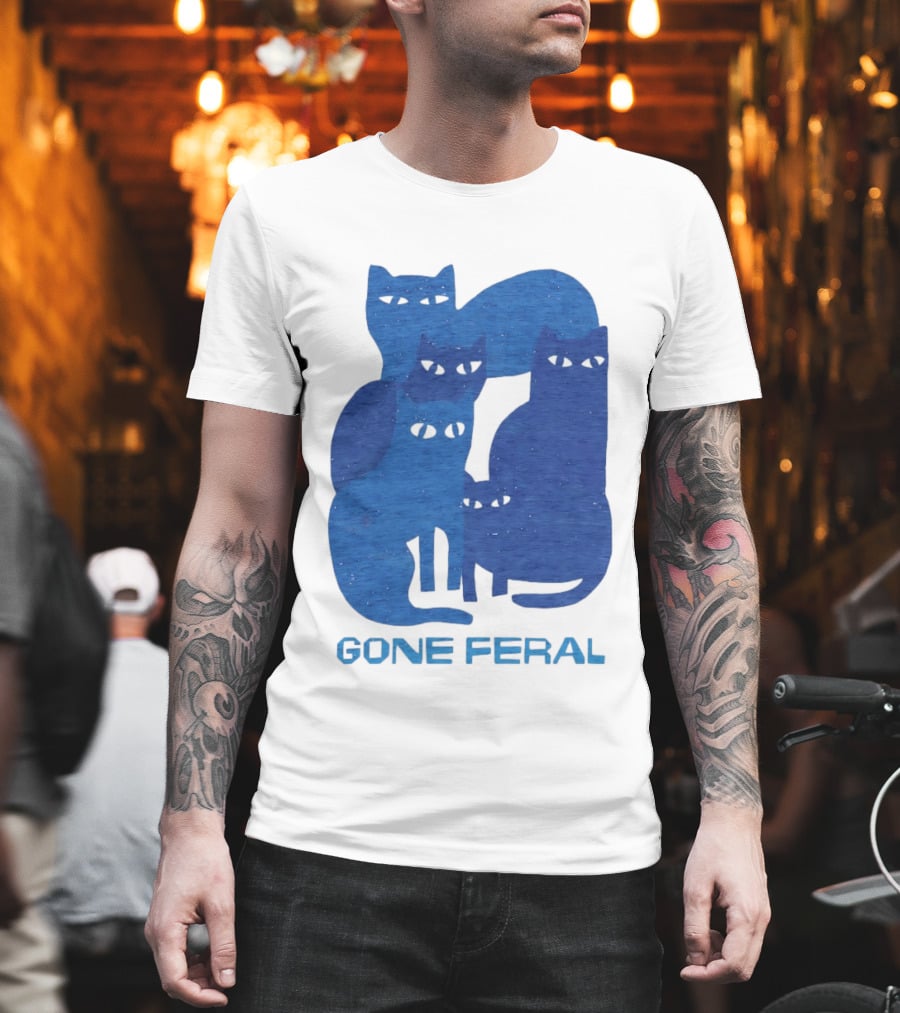 Gone Feral Cats Group T-Shirt