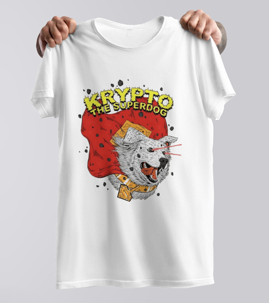 Krypto The Superdog DC Comics Superman Cape Laser Eyes T-Shirt