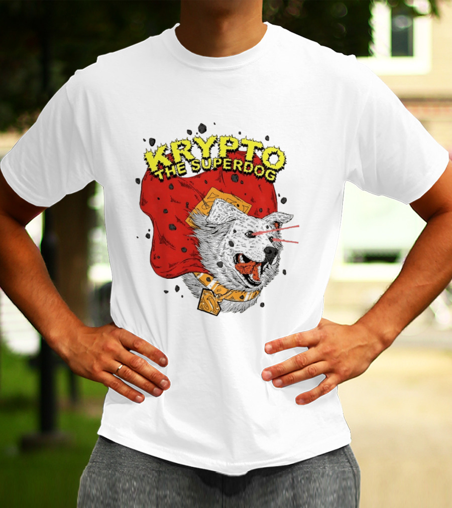 Krypto The Superdog DC Comics Superman Cape Laser Eyes T-Shirt