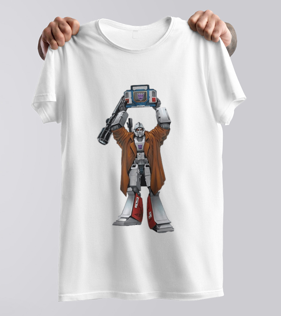 Megatron Lifting Soundwave 80s Transformers Decepticon T-Shirt