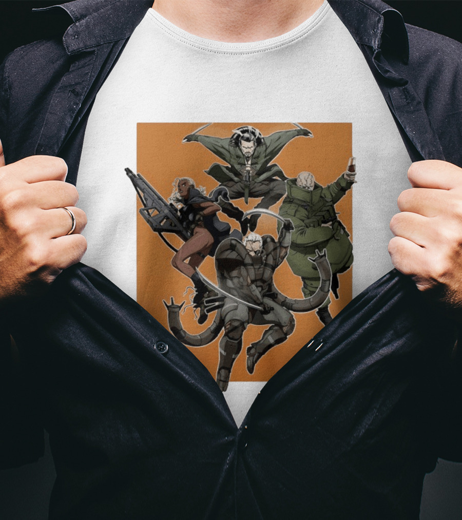 Metal Solid Hideo Kojima Characters T-Shirt