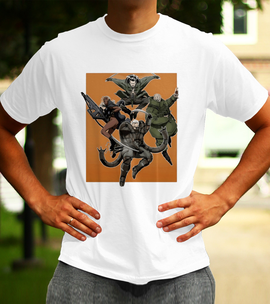 Metal Solid Hideo Kojima Characters T-Shirt