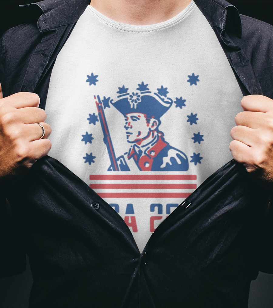 USA 250 American Revolutionary War Soldier Stars And Stripes T-Shirt