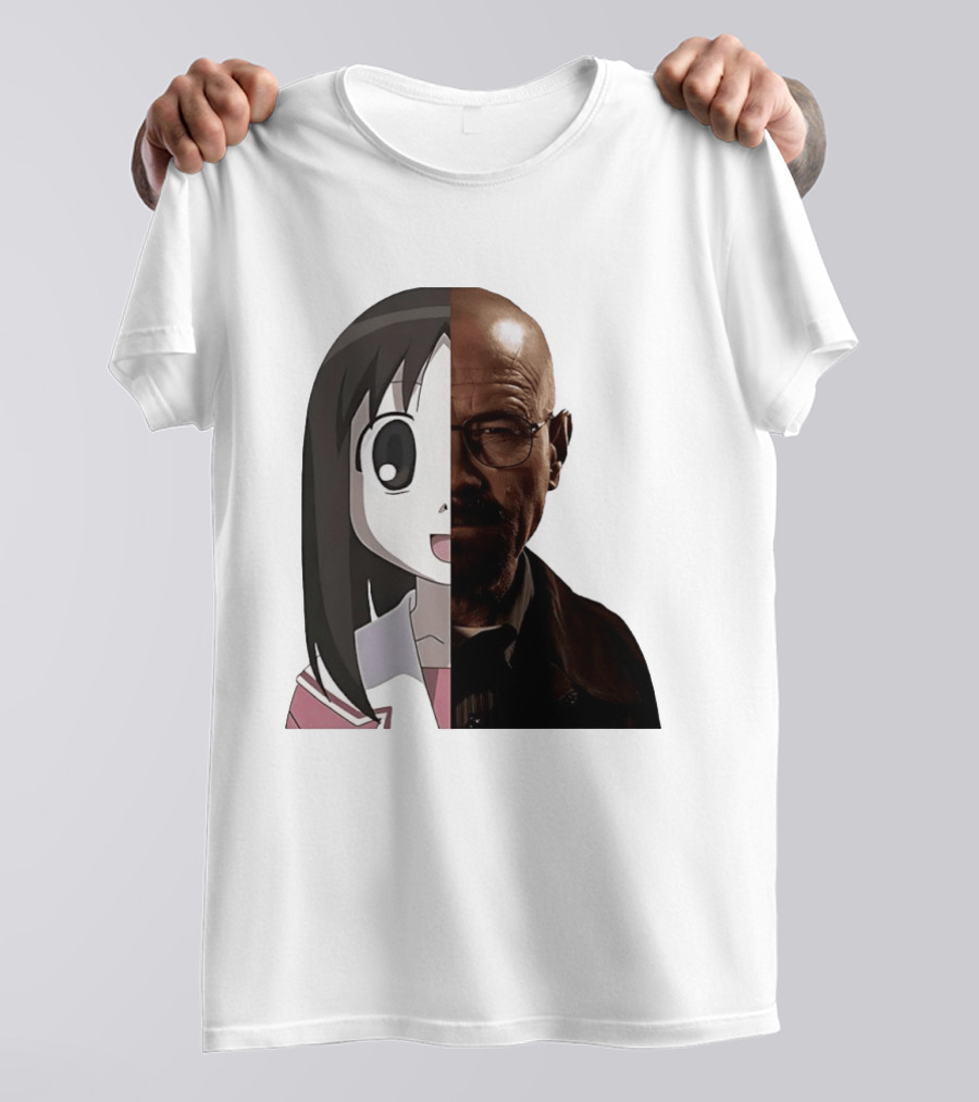 Walter White And Ayumu Kasuga Half Face Combo T-Shirt
