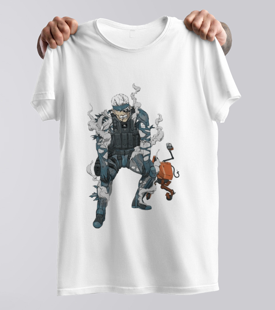 Metal Gear Solid Old Snake Konami Stealth Action Duo T-Shirt
