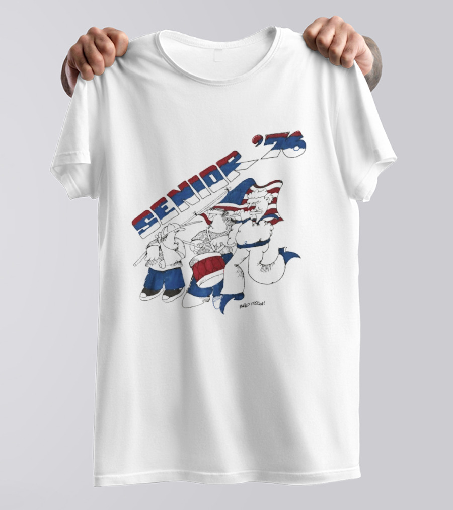 Senior 76 Brad Mccoll 1976 Bicentennial Celebration T-Shirt
