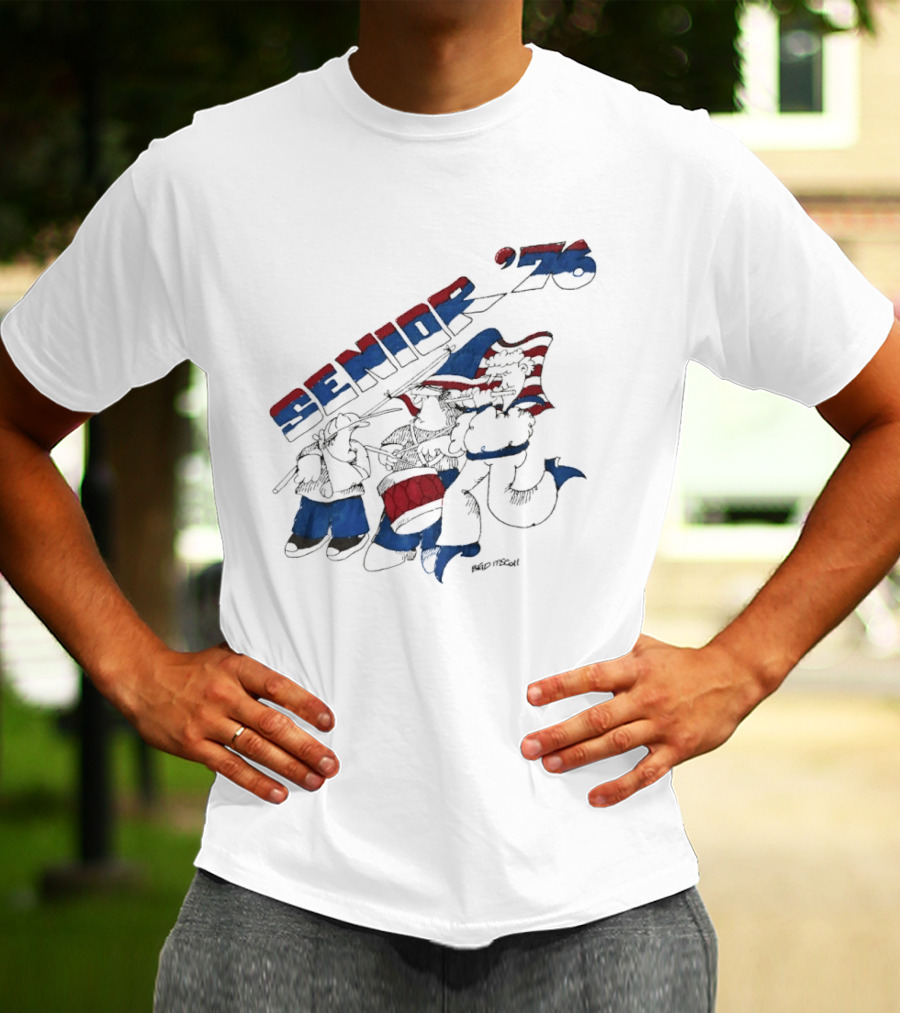 Senior 76 Brad Mccoll 1976 Bicentennial Celebration T-Shirt