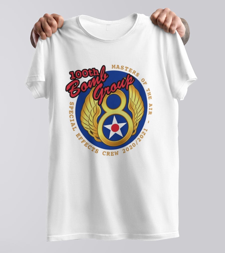 100th Bomb Group Masters Of The Air Eighth Air Force Special Effects Crew 2020 2021 T-Shirt