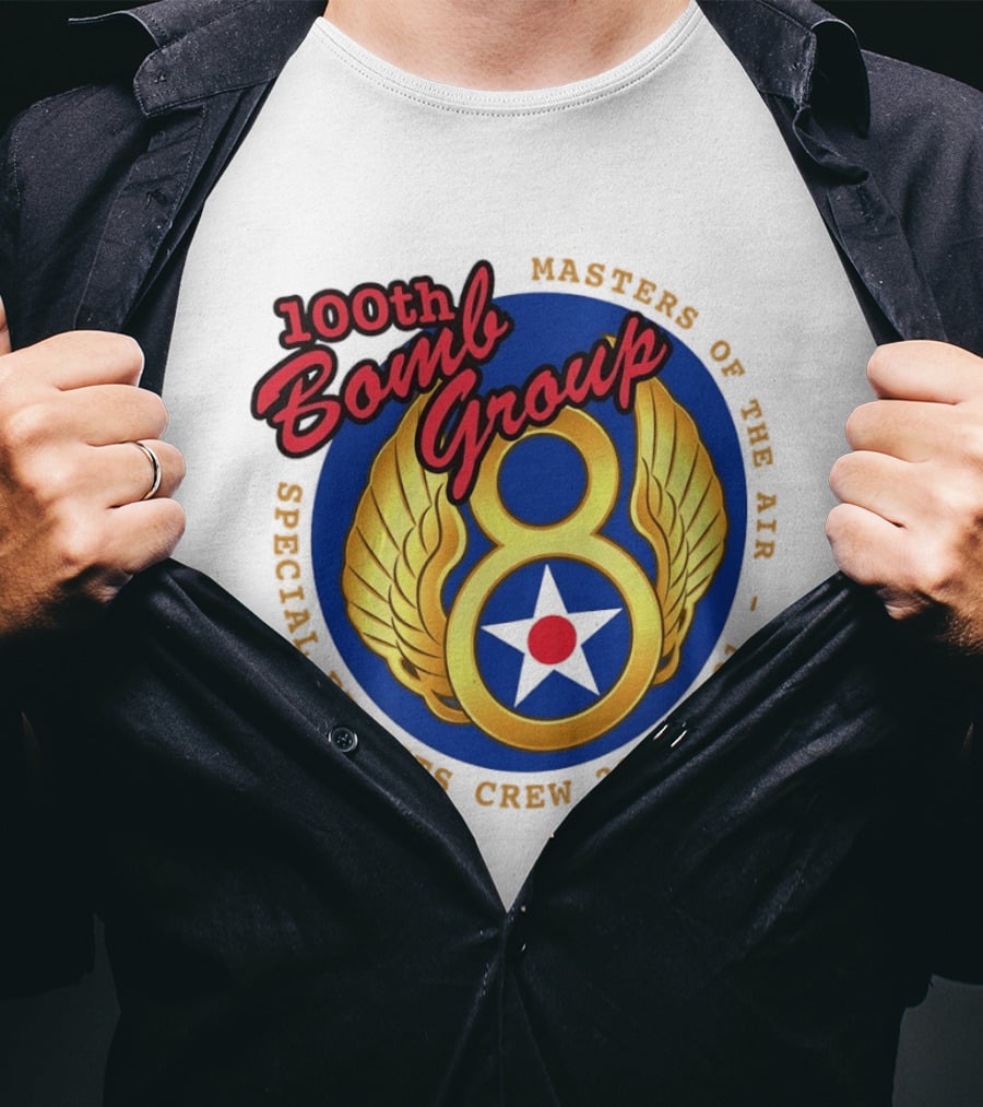 100th Bomb Group Masters Of The Air Eighth Air Force Special Effects Crew 2020 2021 T-Shirt
