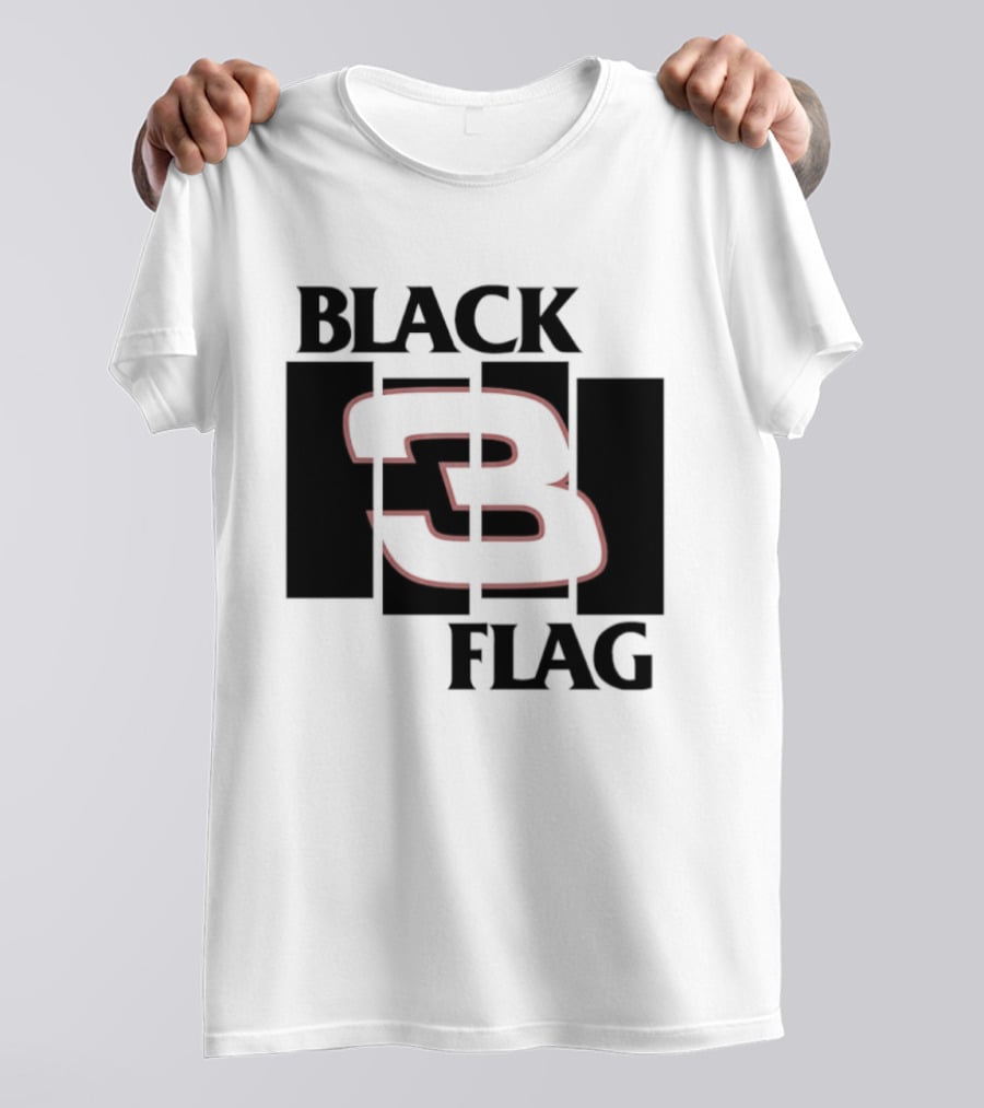Black 3 Flag T-Shirt