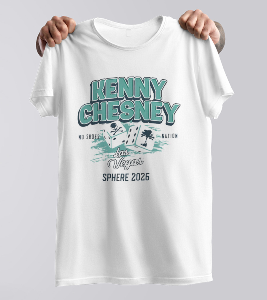 Kenny Chesney No Shoes Nation Las Vegas Sphere 2026 Poker Dice T-Shirt