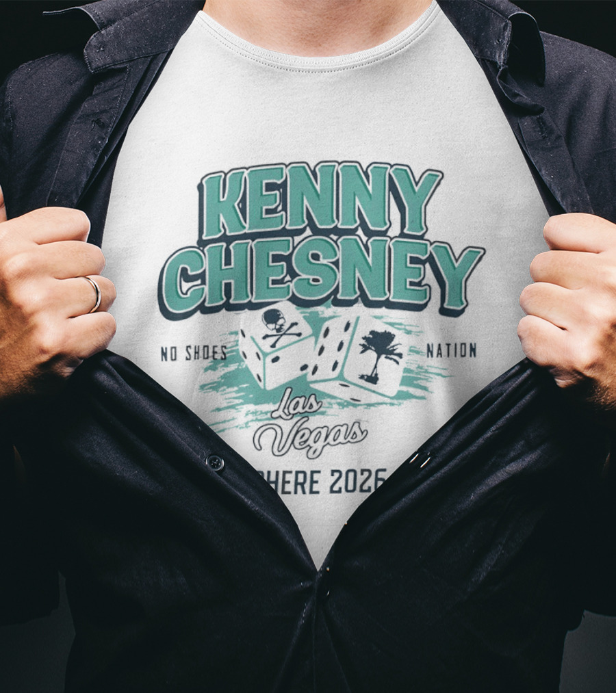Kenny Chesney No Shoes Nation Las Vegas Sphere 2026 Poker Dice T-Shirt