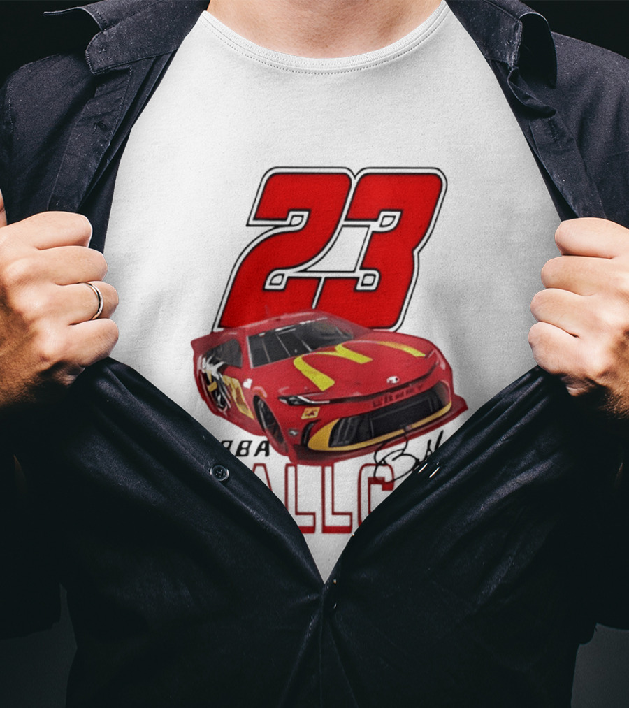 Bubba Wallace 23 Car NASCAR 23XI Racing T-Shirt