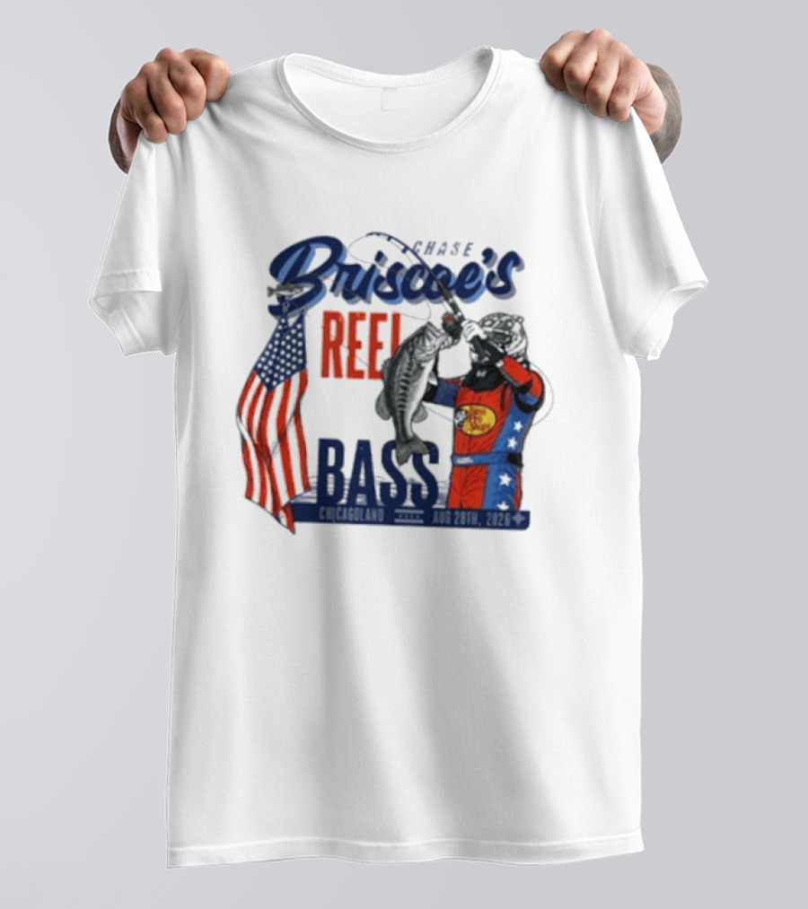Chase Briscoe's Reel Bass Pro Shops Chicagoland Aug 28th 2026 T-Shirt