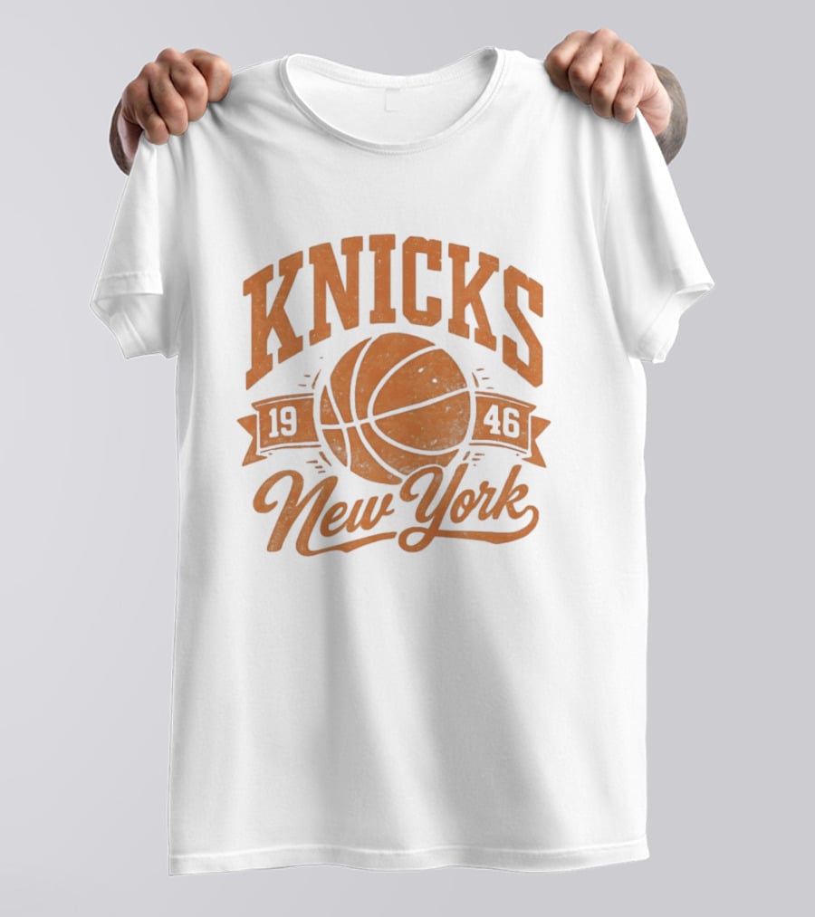 Knicks 1946 New York Distressed Basketball T-Shirt