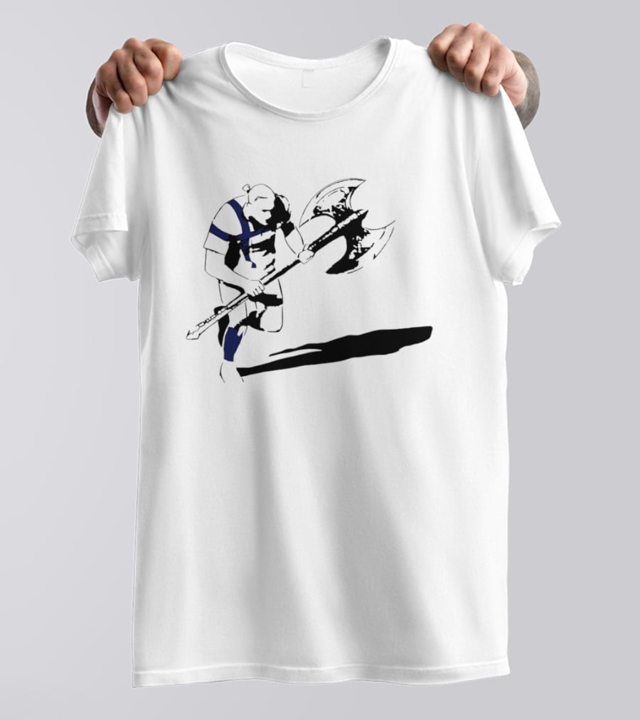 Erling Haaland Norway Viking Axe Men In Blazers Nordic Warrior T-Shirt